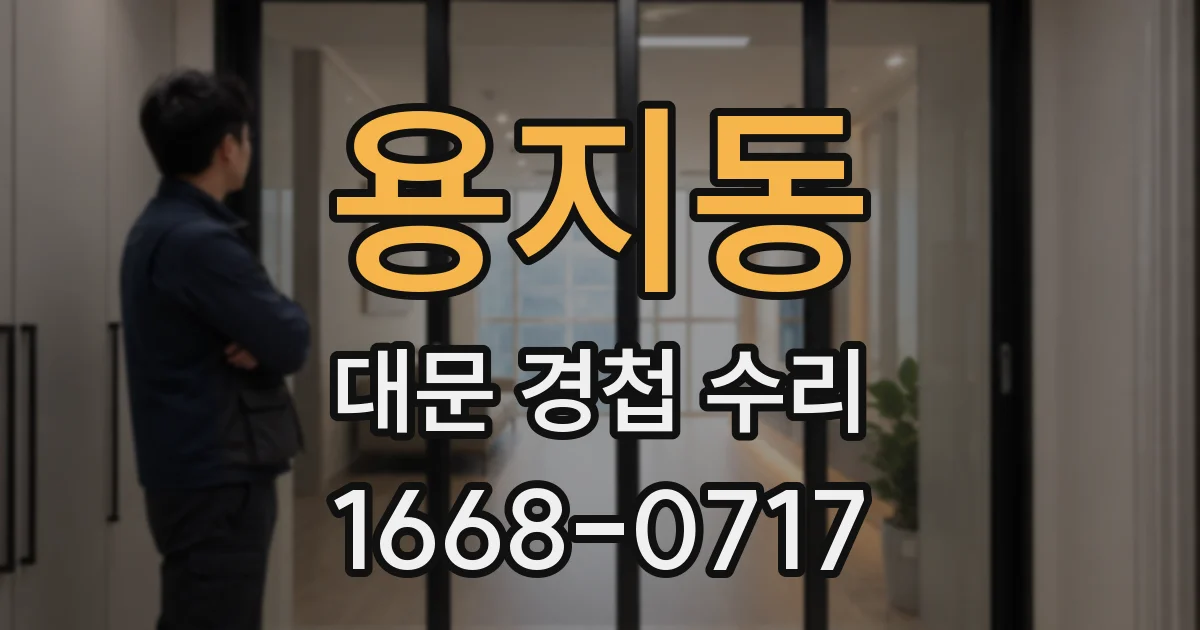 용지동 대문 경첩 수리
