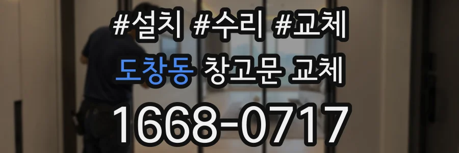 도창동 창고문 교체