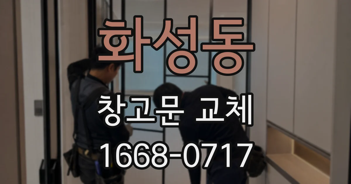 화성동 창고문 교체