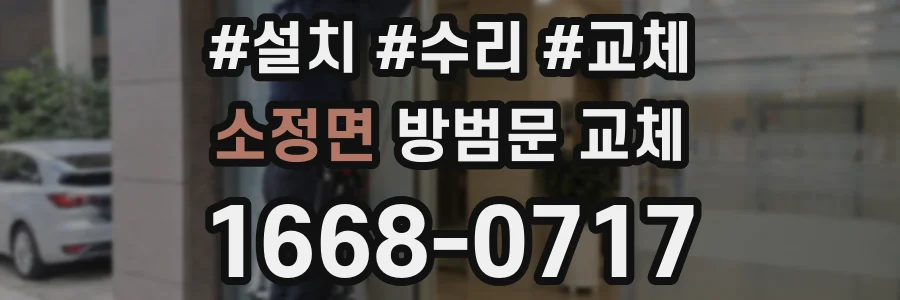 소정면 방범문 교체