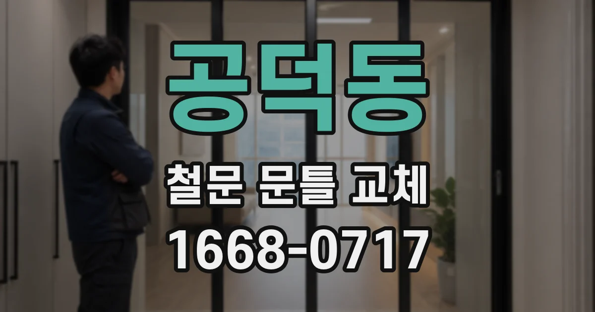 공덕동 철문 문틀 교체