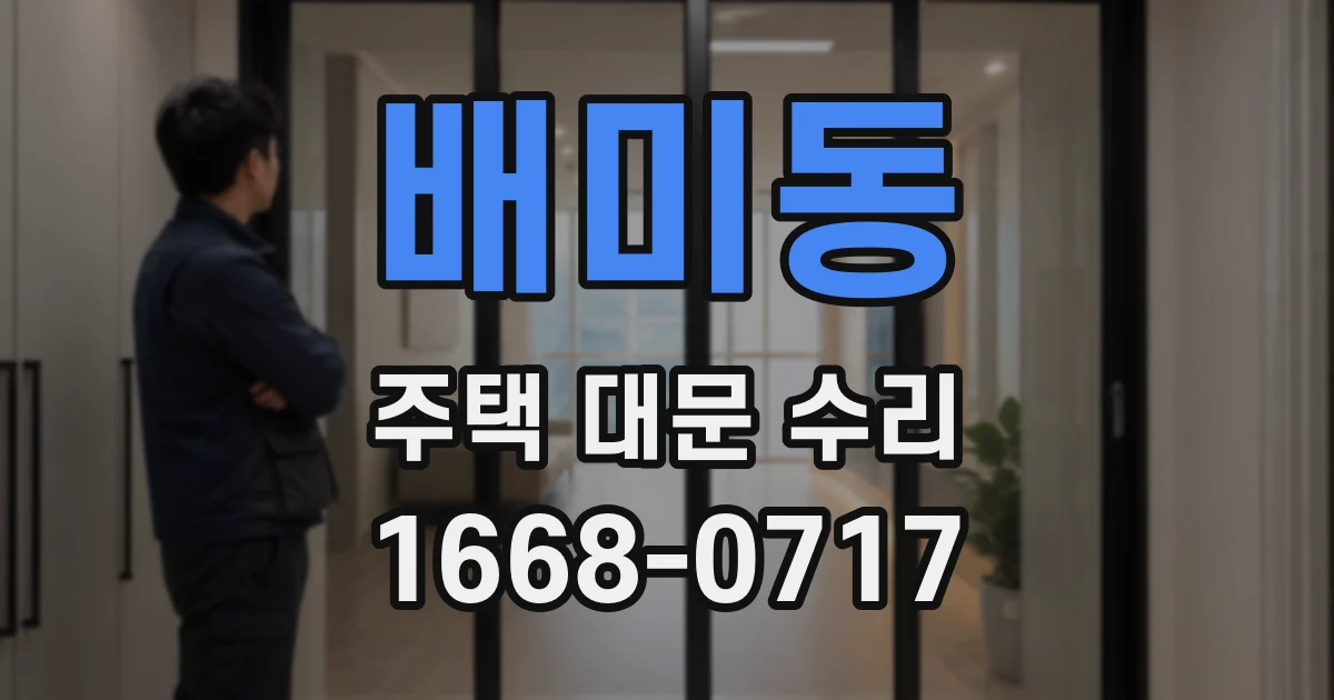 배미동 주택 대문 수리