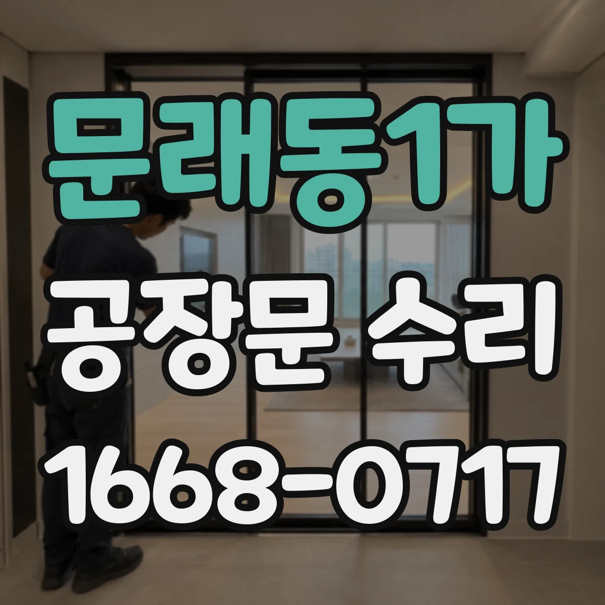 문래동1가 공장문 수리