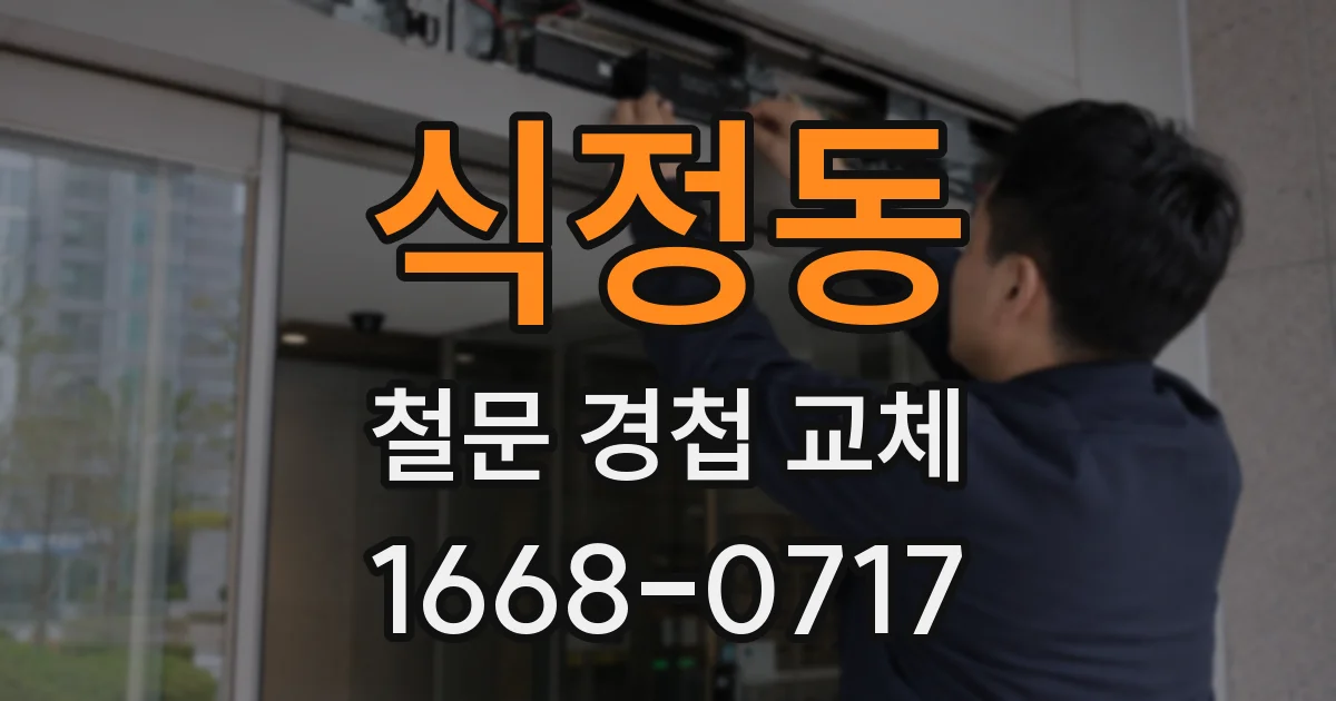 식정동 철문 경첩 교체