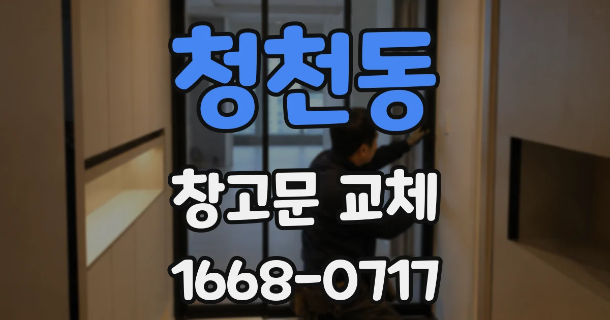 청천동 창고문 교체