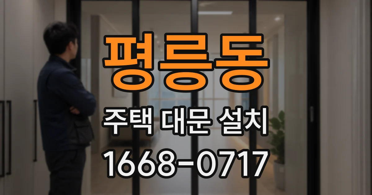 평릉동 주택 대문 설치