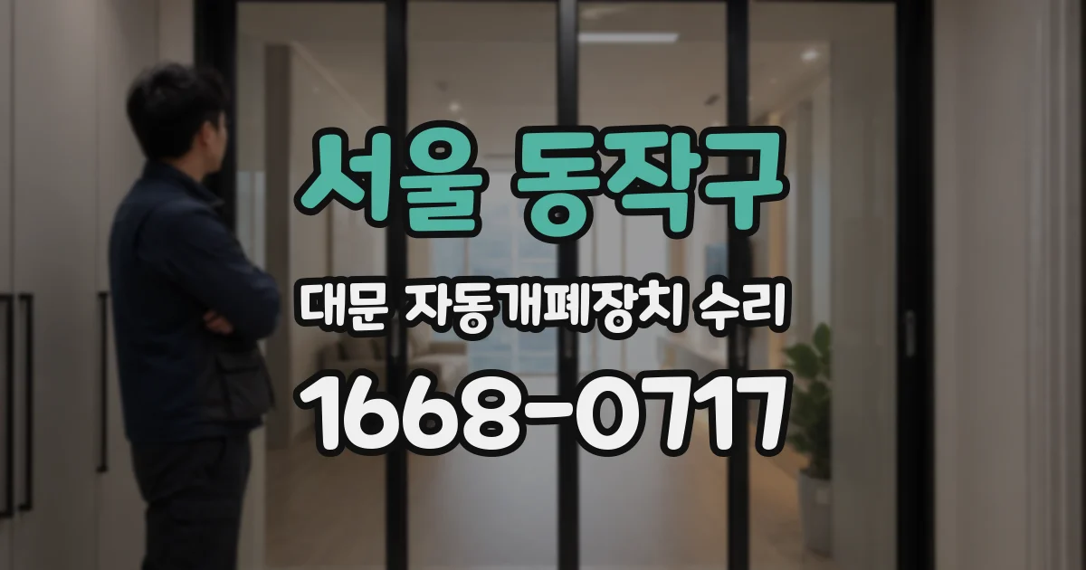 서울 동작구 대문 자동개폐장치 수리