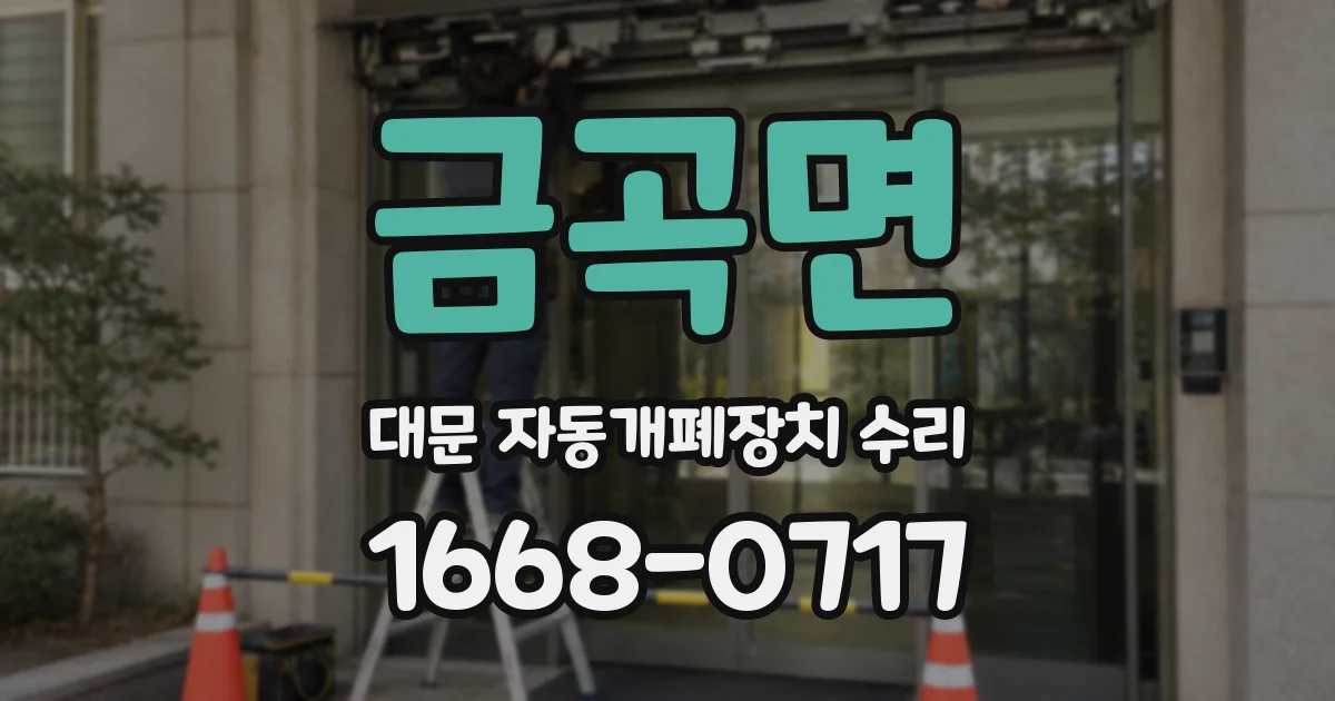 금곡면 대문 자동개폐장치 수리