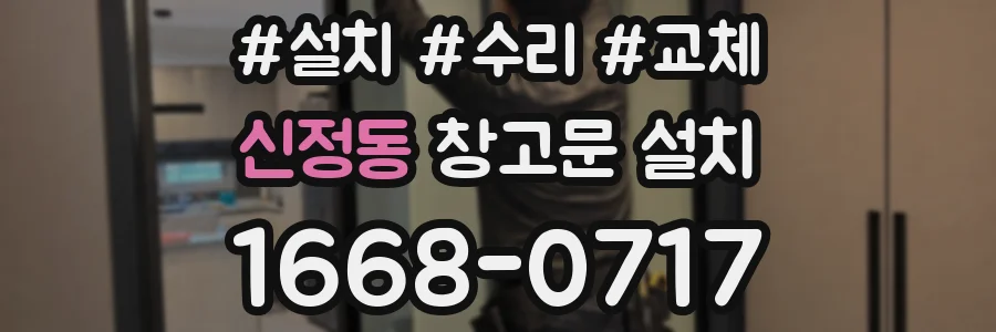 신정동 창고문 설치