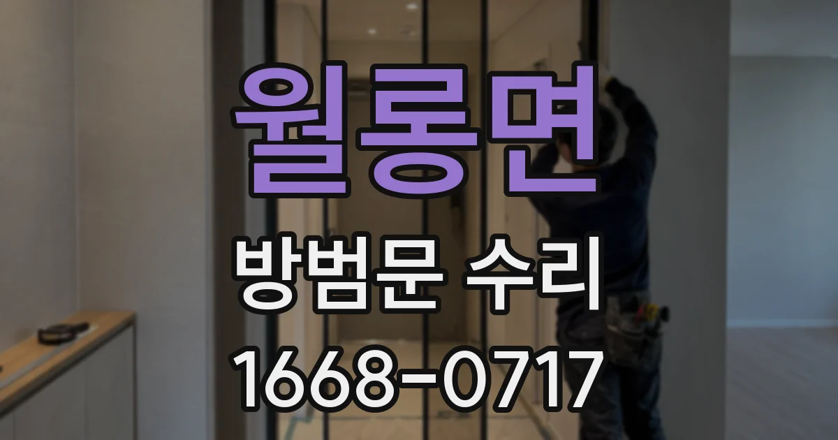 월롱면 방범문 수리