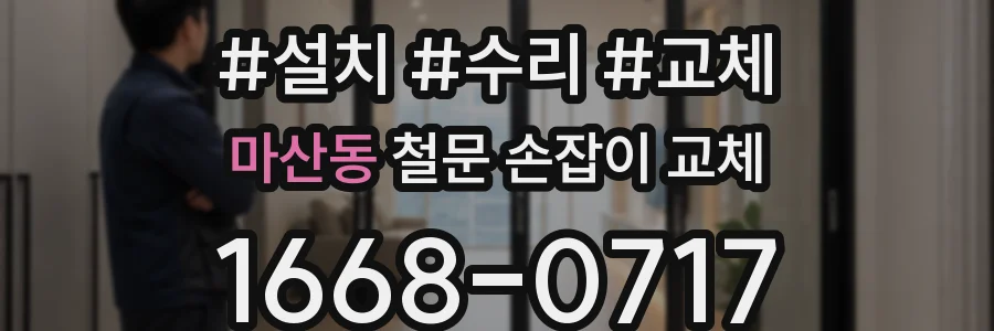 마산동 철문 손잡이 교체