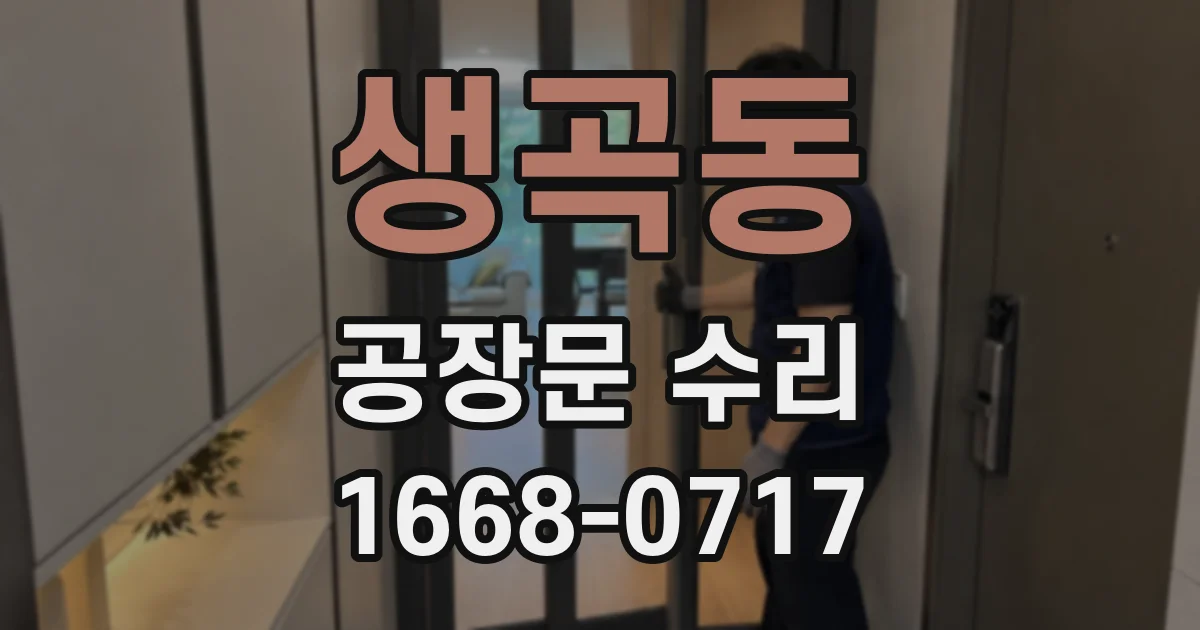 생곡동 공장문 수리