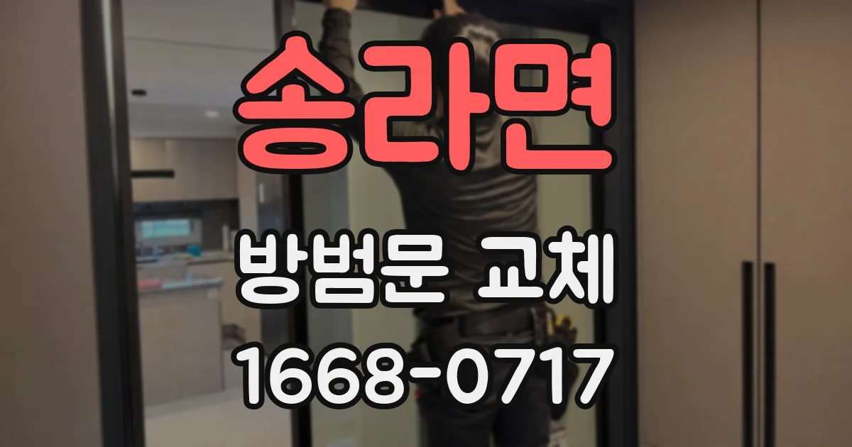 송라면 방범문 교체