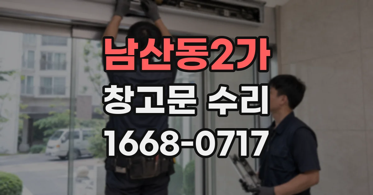 남산동2가 창고문 수리