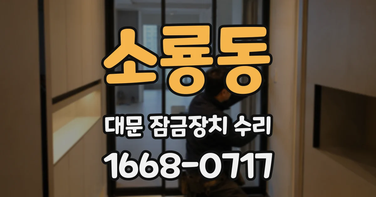 소룡동 대문 잠금장치 수리