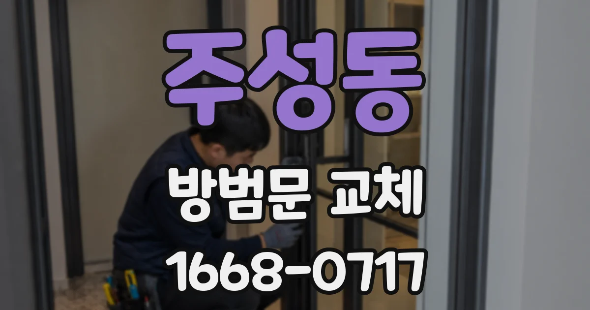 주성동 방범문 교체