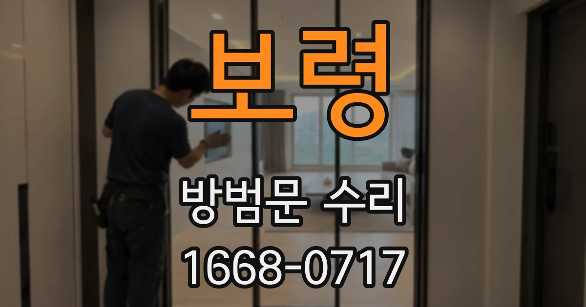 보령 방범문 수리
