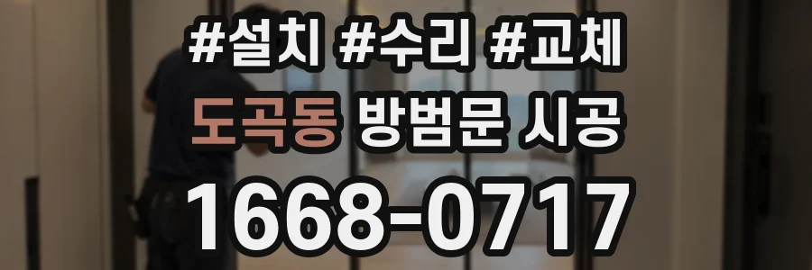 도곡동 방범문 시공