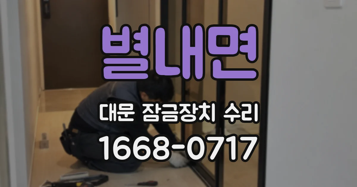 별내면 대문 잠금장치 수리