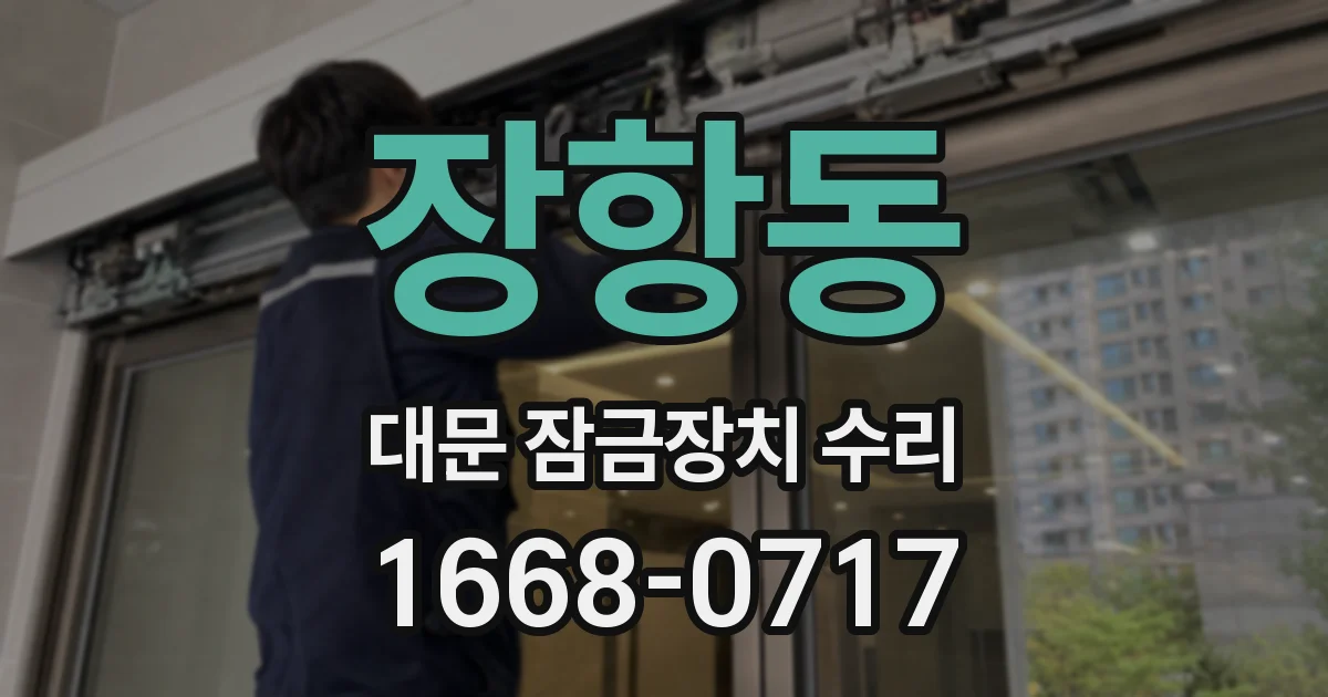 장항동 대문 잠금장치 수리