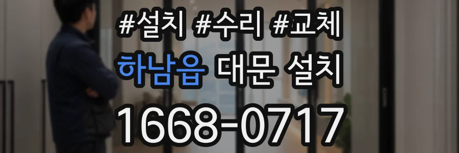 하남읍 대문 설치