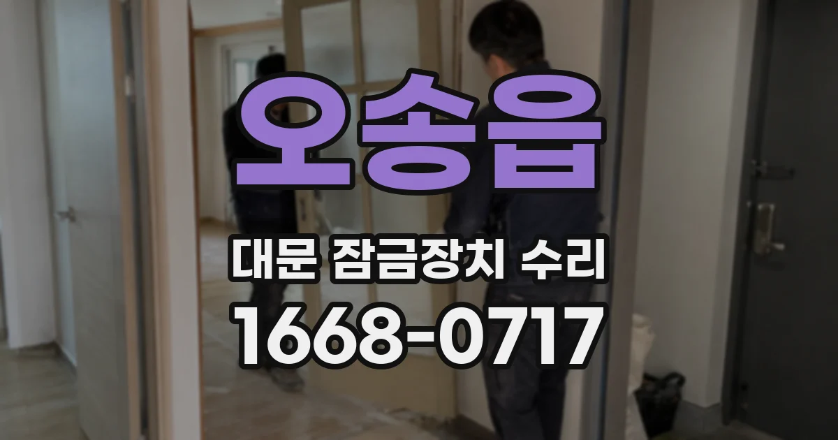 오송읍 대문 잠금장치 수리