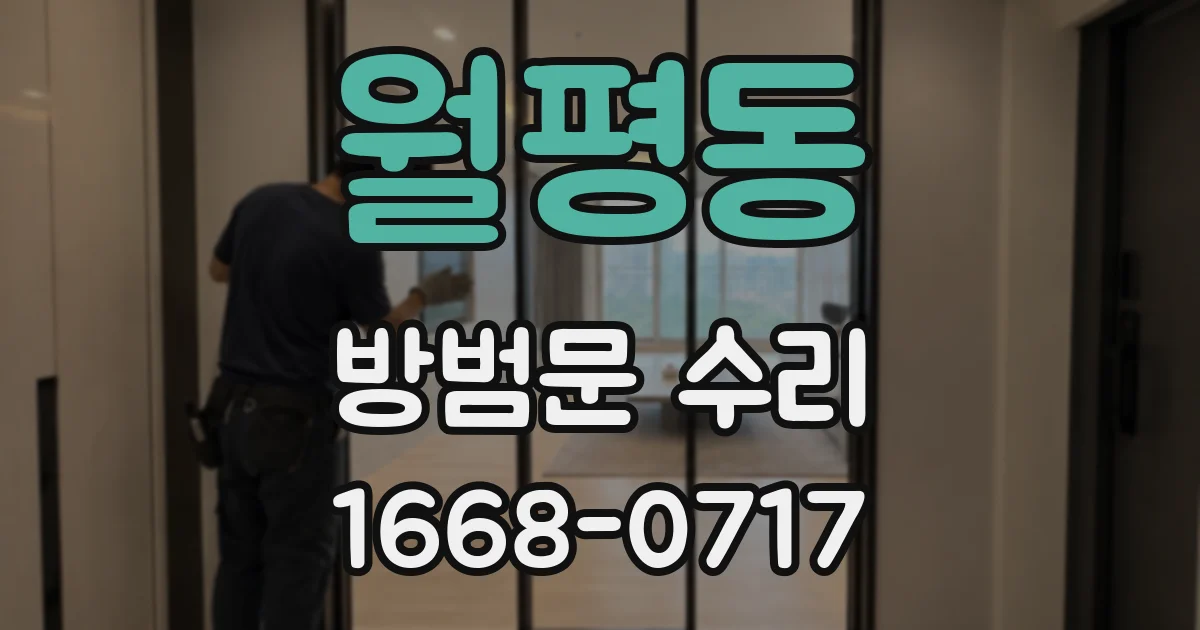 월평동 방범문 수리