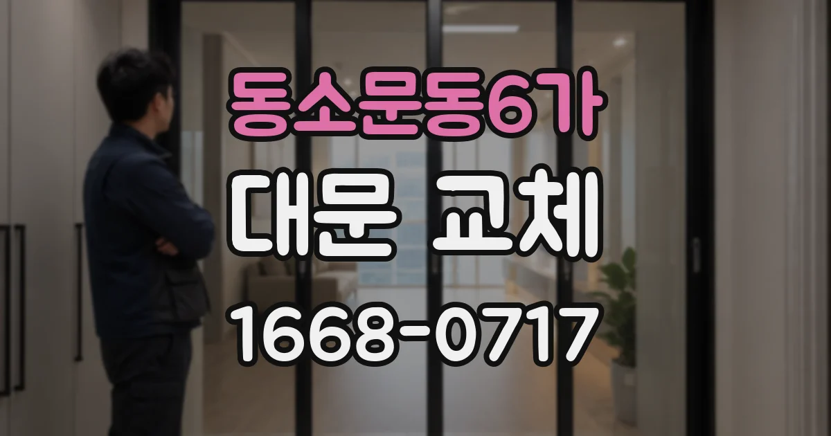 동소문동6가 대문 교체