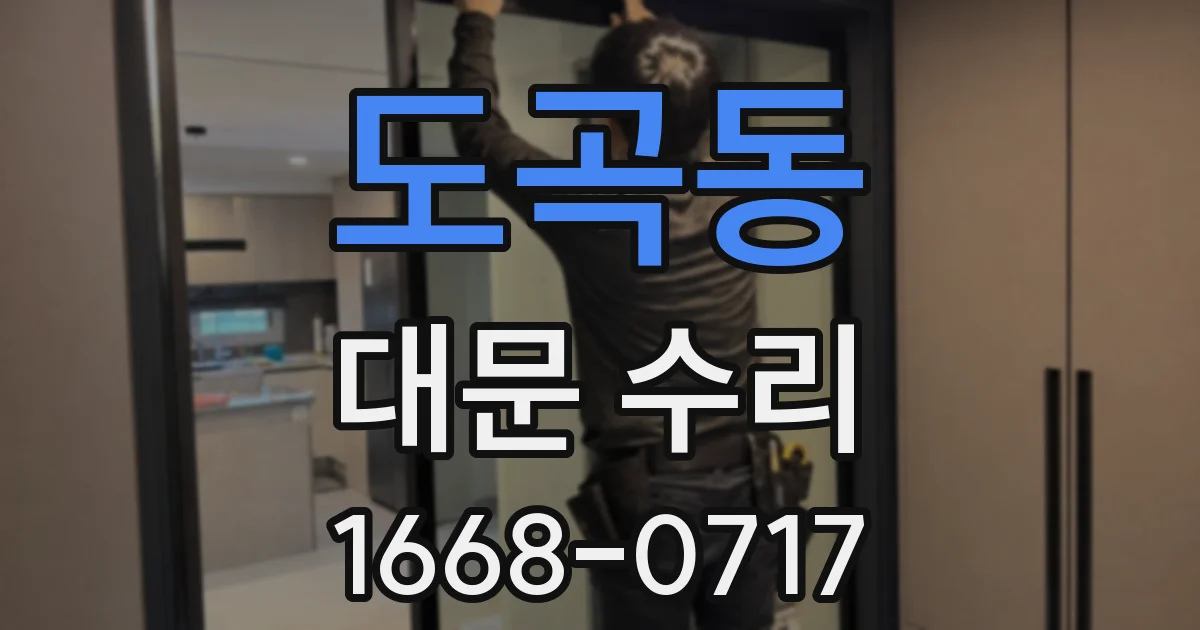 도곡동 대문 수리