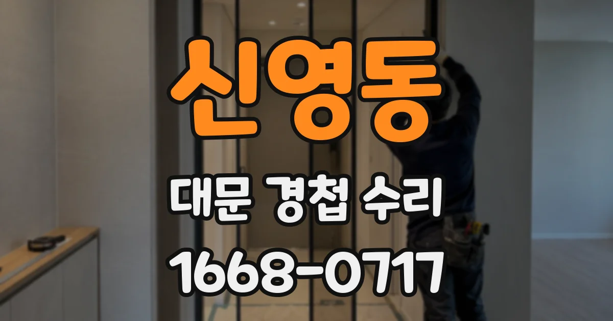 신영동 대문 경첩 수리