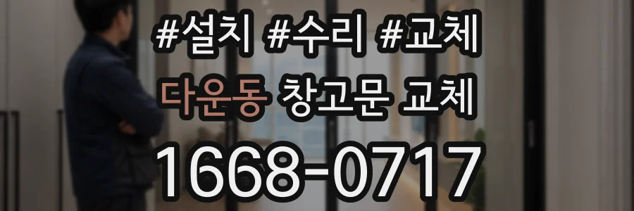 다운동 창고문 교체