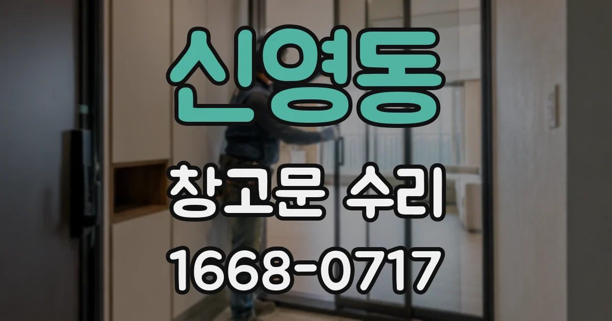 신영동 창고문 수리