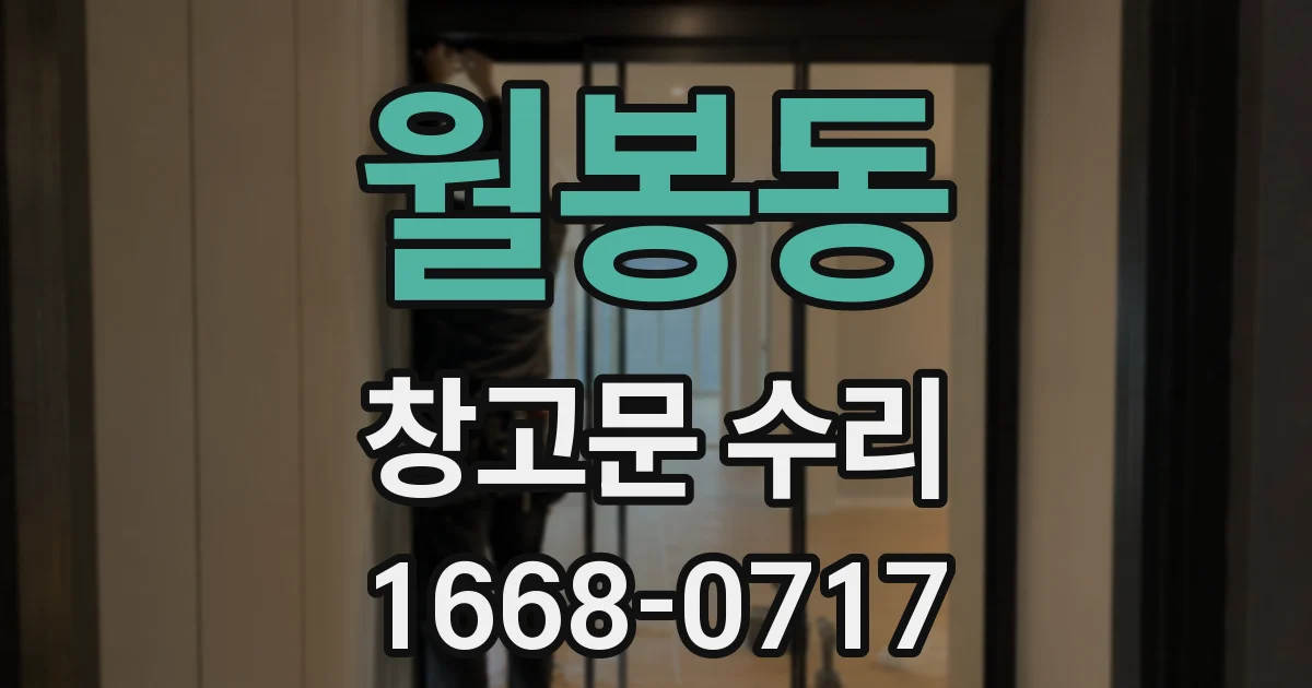 월봉동 창고문 수리