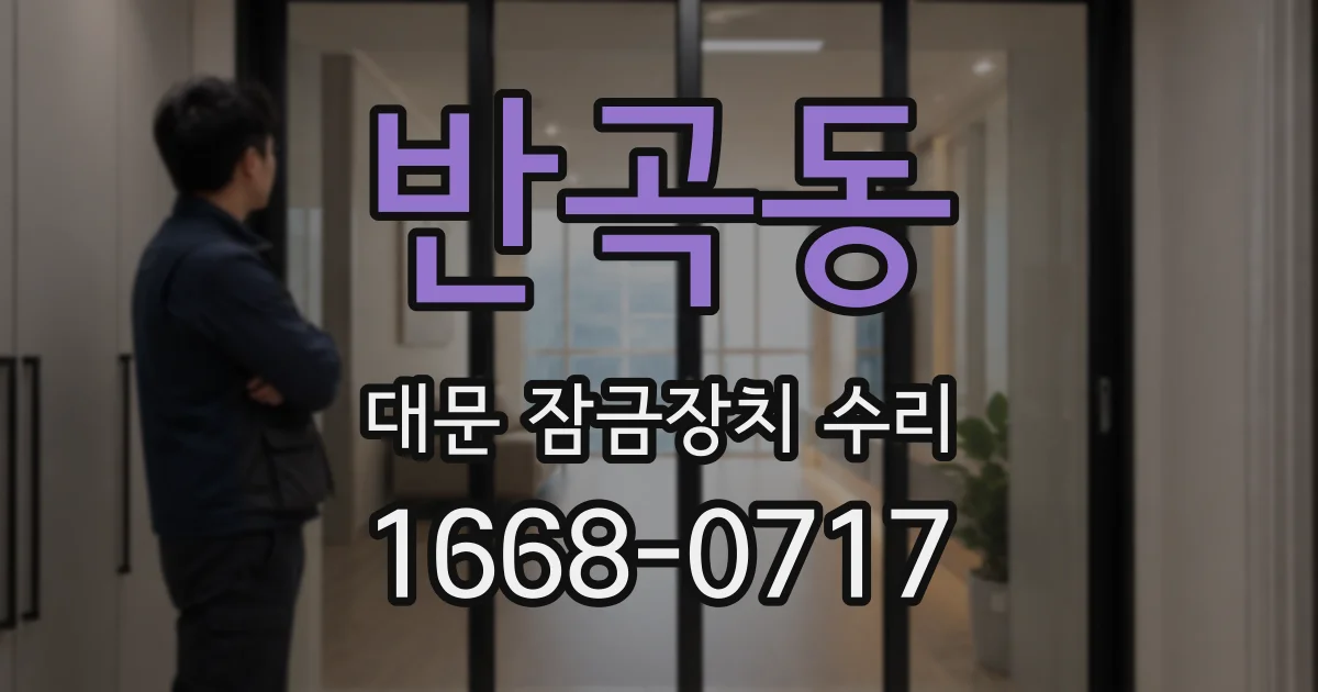 반곡동 대문 잠금장치 수리