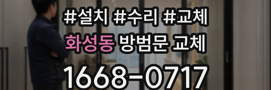 화성동 방범문 교체