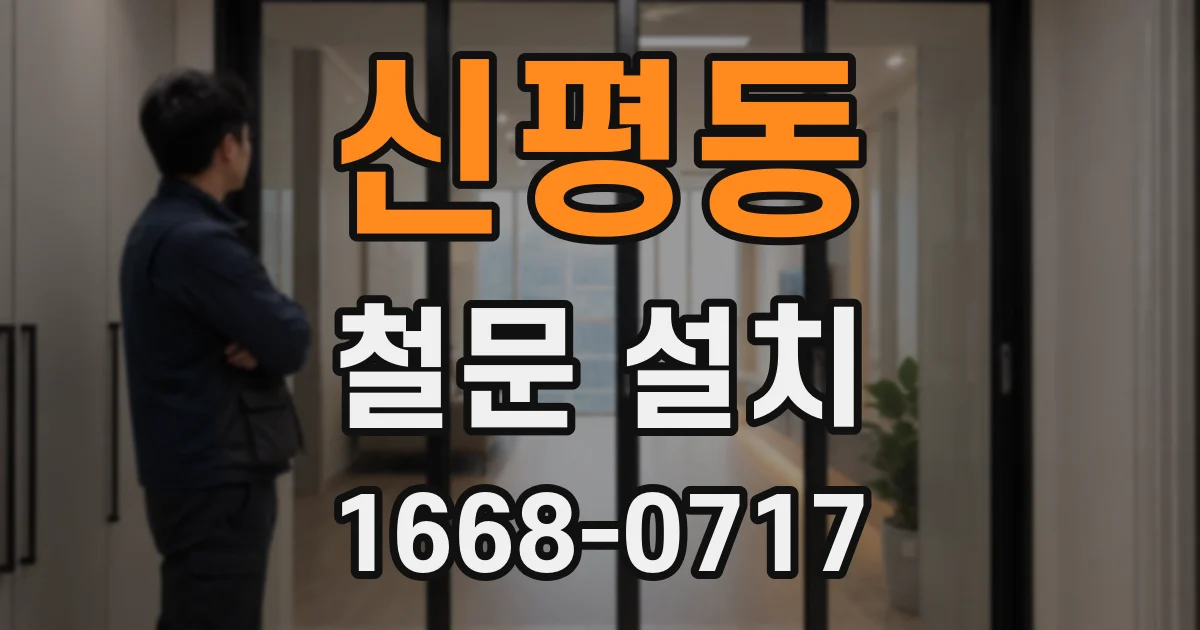 신평동 철문 설치