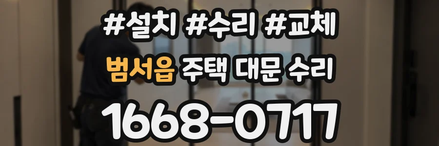범서읍 주택 대문 수리