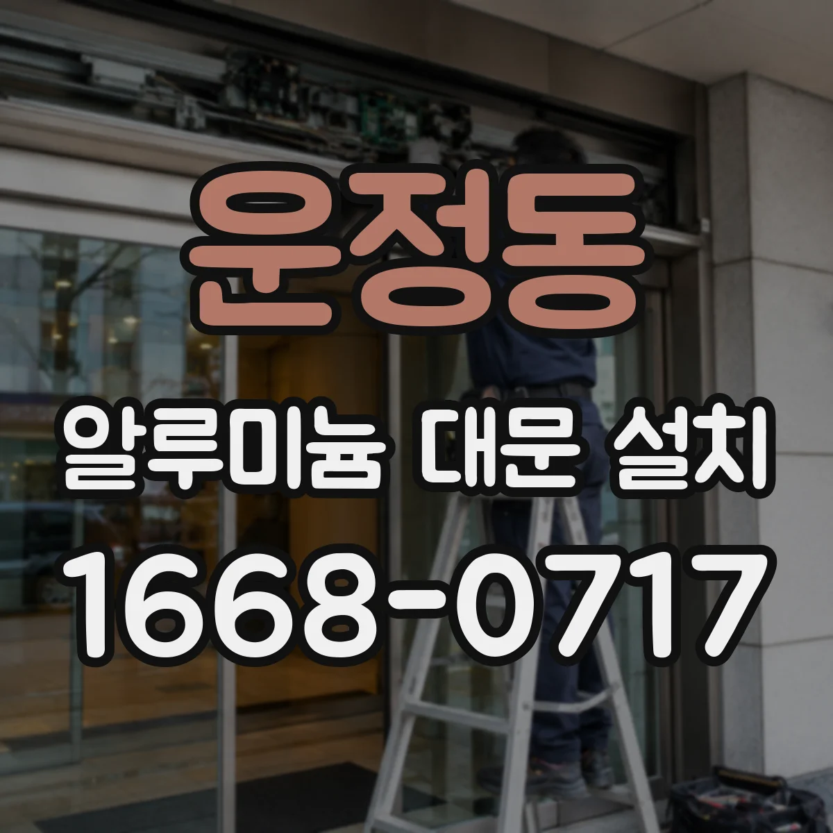 운정동 알루미늄 대문 설치