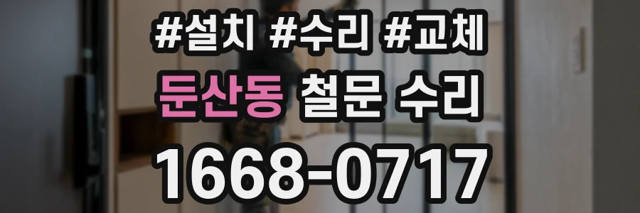 둔산동 철문 수리
