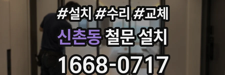 신촌동 철문 설치