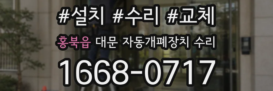 홍북읍 대문 자동개폐장치 수리