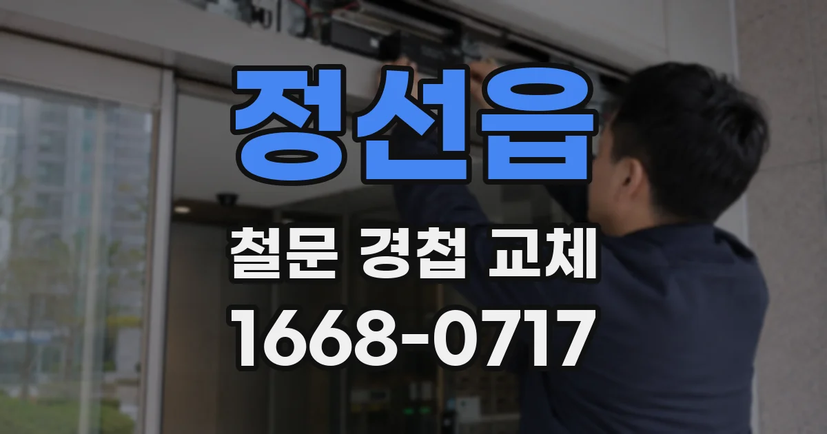 정선읍 철문 경첩 교체