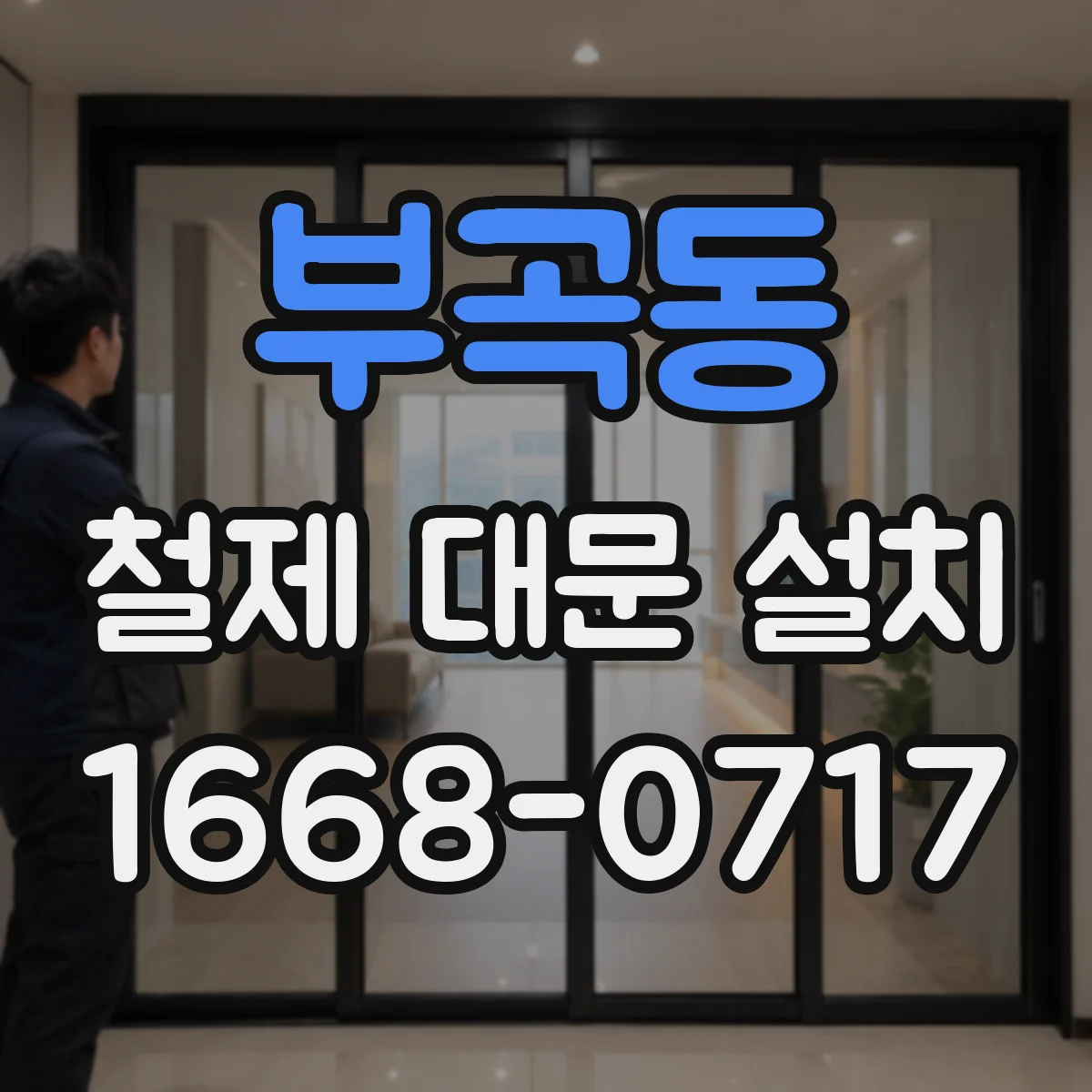 부곡동 철제 대문 설치