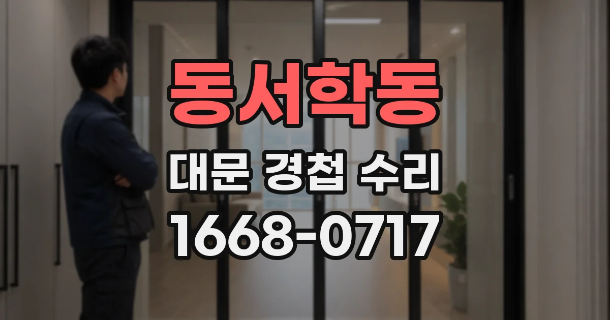 동서학동 대문 경첩 수리