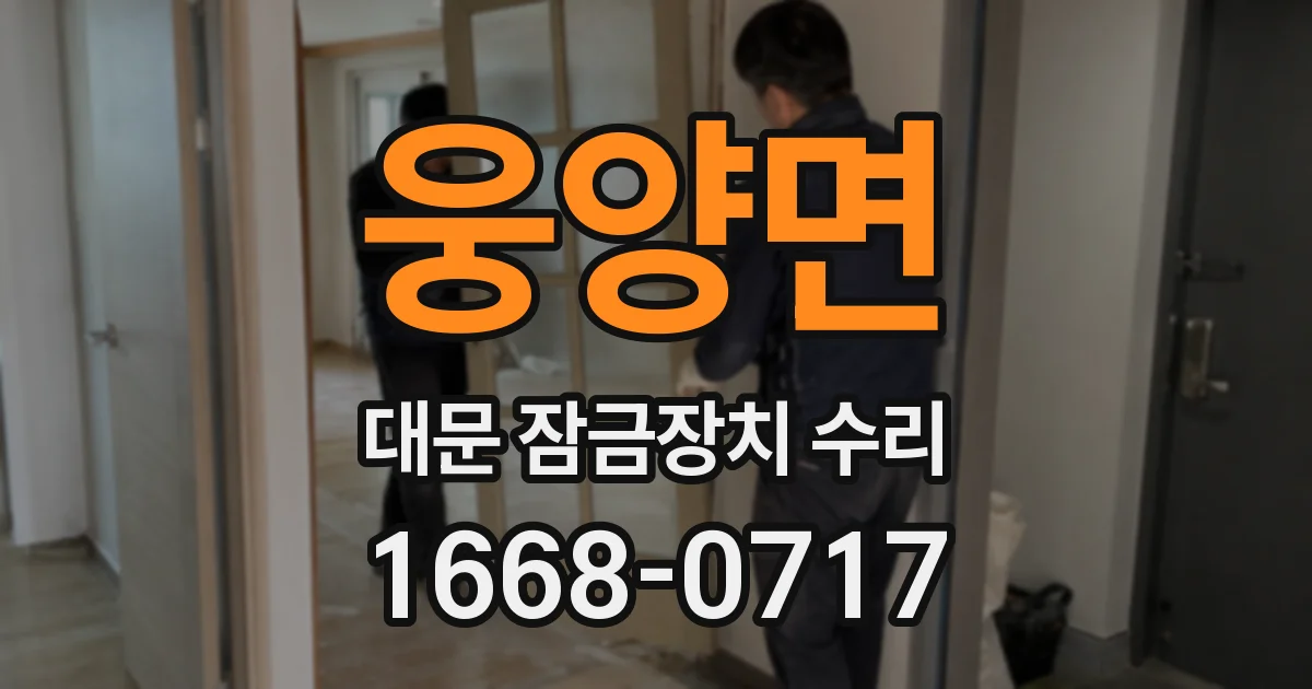 웅양면 대문 잠금장치 수리