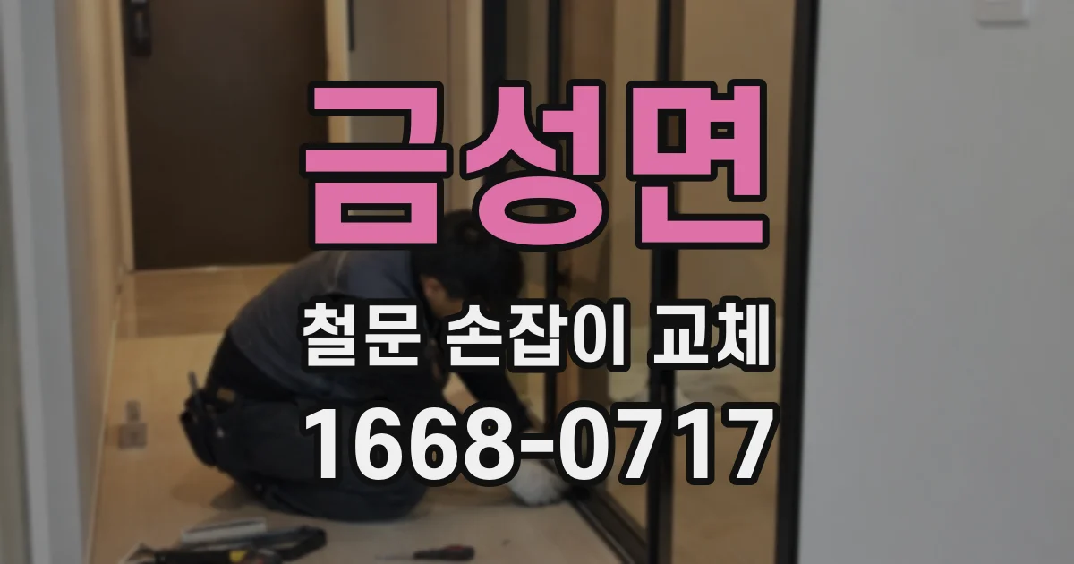 금성면 철문 손잡이 교체