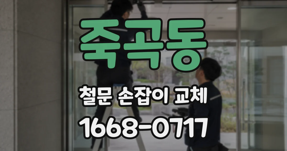죽곡동 철문 손잡이 교체