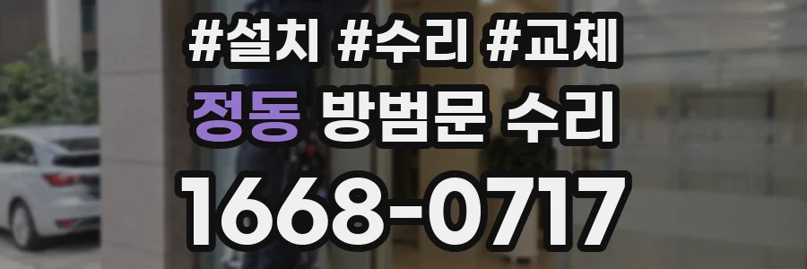 정동 방범문 수리