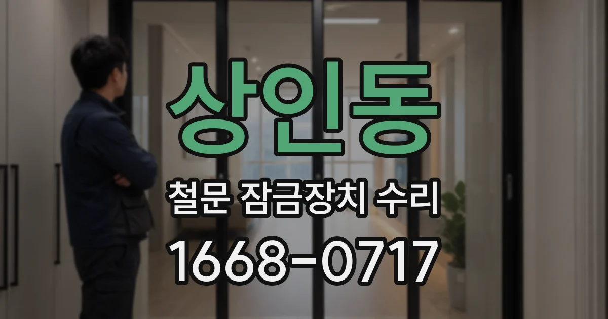 상인동 철문 잠금장치 수리