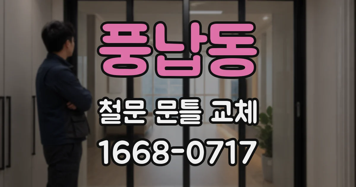 풍납동 철문 문틀 교체